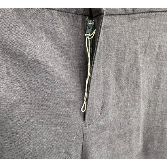 Coldwater Creek Women's Linen Blend Straight Leg Blue Purple Pants Size 12P - Picture 6 of 6